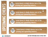 Brown List-based Upcoming Event  Flyer (us Letter) template