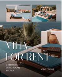 Brun Villa Rental Instagram Portrait Template