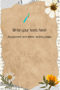 Brown Maximalist #white Writing Papers Background  Poster template