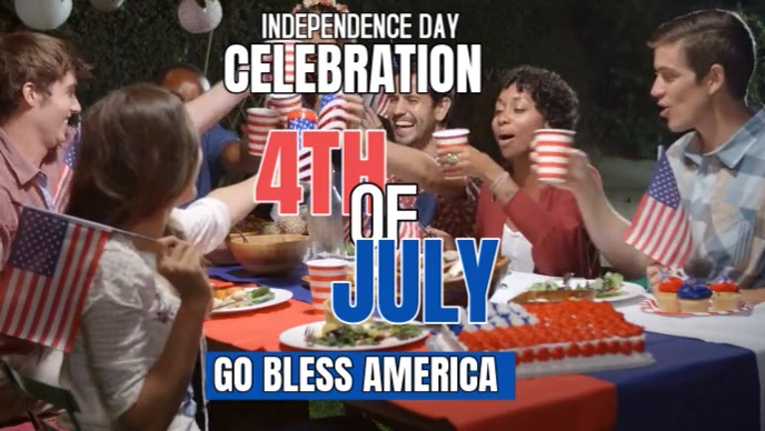 Brown Maximalist America Independence Day Youtube Thumbnail template