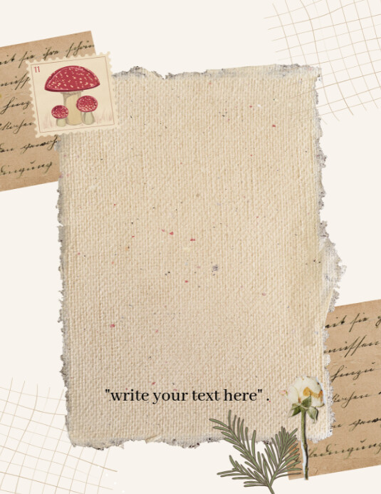 Brown Maximalist Assignment And Letter Writing Background Poster Flyer ...