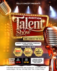 Brown Maximalist Audition Talent Show Event Ad Instagram Portrait Instagram Portrait template