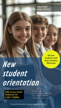 Brown Maximalist Back To School Digital Displ Digitalanzeige (9:16) template