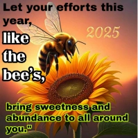 Brown Maximalist Bee Beautiful Quotes  Instagram Post template