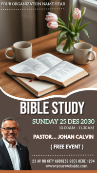 Brown Maximalist Bible Study  Facebook Story template