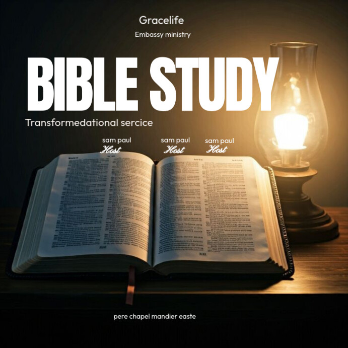 Copy of Brown Maximalist Bible Study Instagram Post | PosterMyWall
