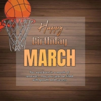 Brown Maximalist Birthday Card Logo template