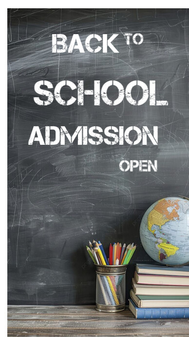 Brown Maximalist Black And White Back To School Admissions Open Instagram Story Instagram-verhaal template