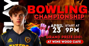 Brown Maximalist Bowling Championship  Facebook Shared Image template