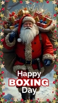 Brown Maximalist Boxing Day  Instagram Reel template