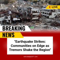 Brown Maximalist Breaking News Instagram Post template