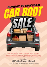 Brown Maximalist Caar Boot Sale A5 template