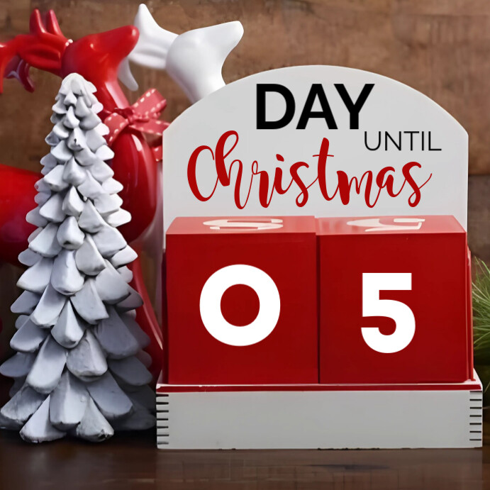 Copy of Brown Maximalist Christmas Countdown Instagram Post | PosterMyWall
