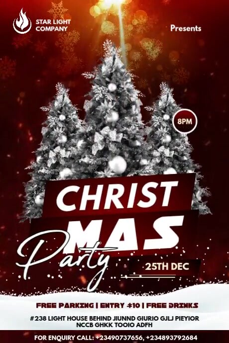 Brown Maximalist Christmas Design Poster Template | PosterMyWall