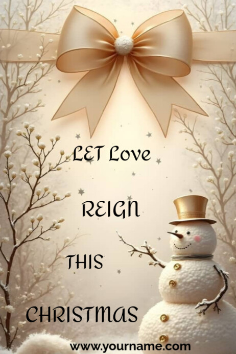 Plantilla de Brown Maximalist Christmas Quote Poster | PosterMyWall