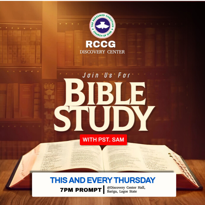 Copy of Brown Maximalist Church Bible Study Instagram Post | PosterMyWall
