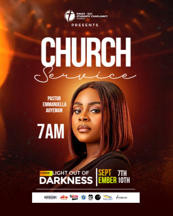 Copy of Brown Maximalist Church Flyer Instagram Portrait | PosterMyWall