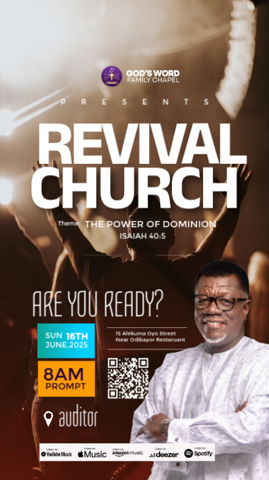 Copy of Brown Maximalist Church Flyer Instagram Story | PosterMyWall