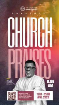 Brown Maximalist Church Flyer  Instagram Story template