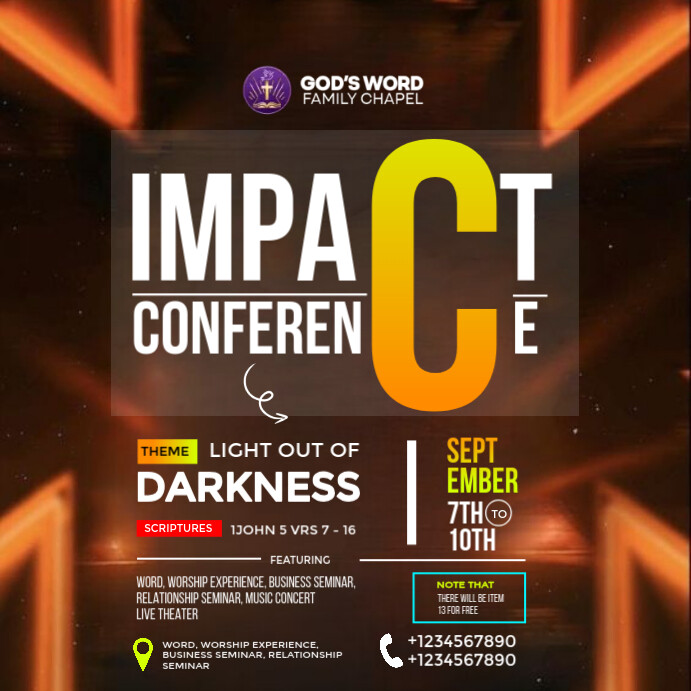 Copy of Brown Maximalist Church Flyer Template Instagram Post ...
