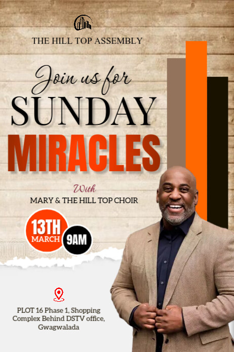 Copy of Brown Maximalist Church Flyers Banner 4' × 6' | PosterMyWall