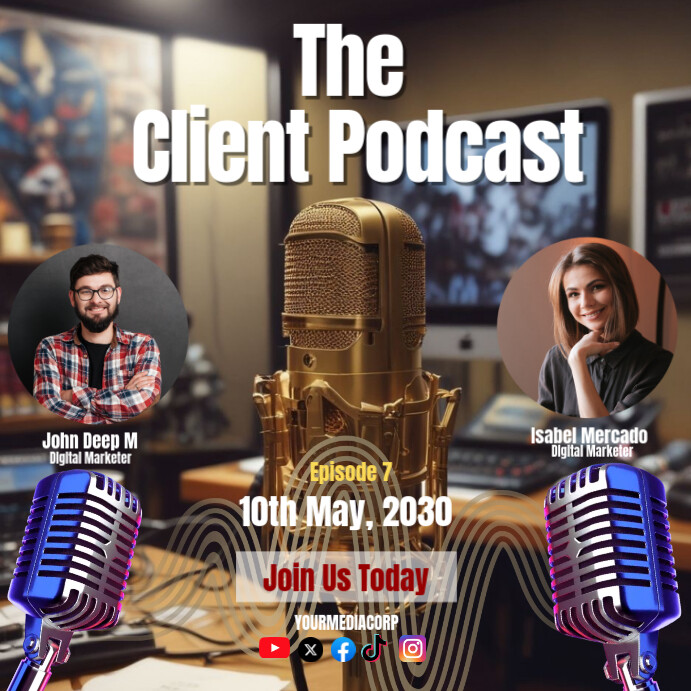Copy of Brown Maximalist Client Podcast Instagram Post | PosterMyWall