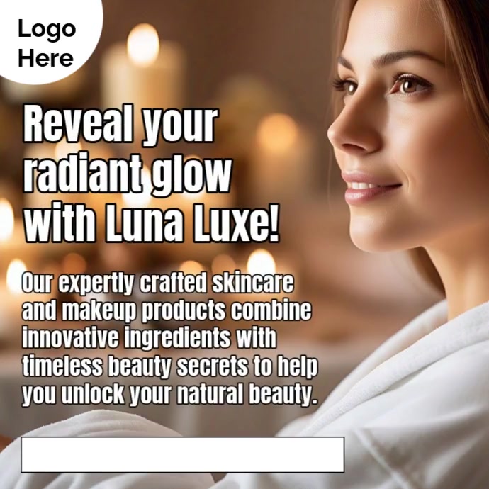 Brown Maximalist Cosmetics Ads Instagram Post template