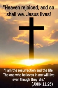 Brown Maximalist Cross And Cloud  Poster template