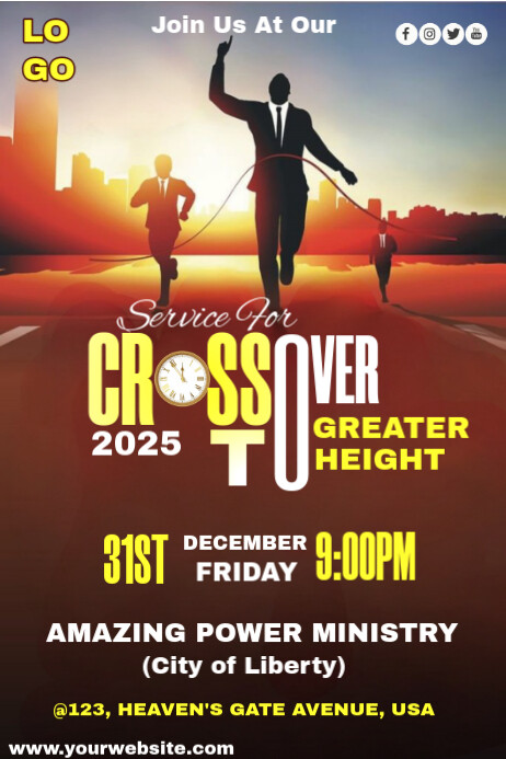 Brown Maximalist Cross Over Service Design And Template  Poster