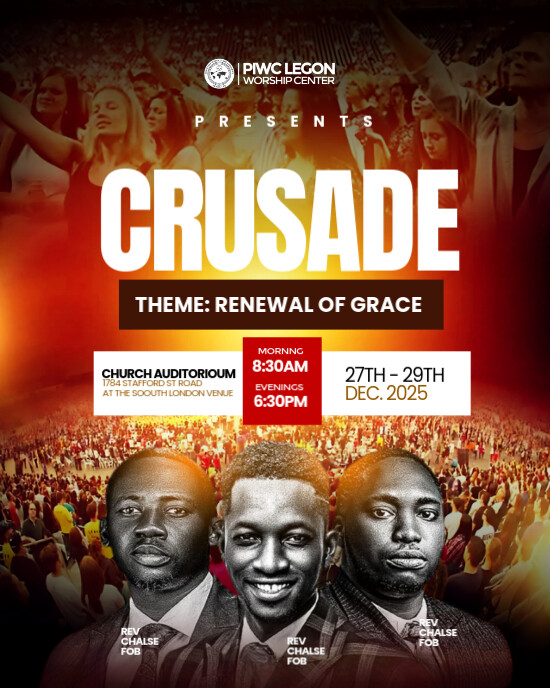 Copy of Brown Maximalist Crusade Church Instagram Portrait | PosterMyWall