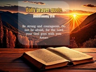 Brown Maximalist Daily Prayer Quote  Yard Sign template