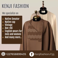 Brown Maximalist Fashion Flyer Design  Instagram Post template