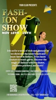 Brown Maximalist Fashion Show Week  Instagram template