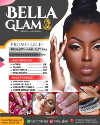 Brown Maximalist Glamour Beauty Sales Promo Instagram Portrait template