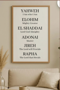 Brown Maximalist God's Names Wall Art  Pinterest Graphic template
