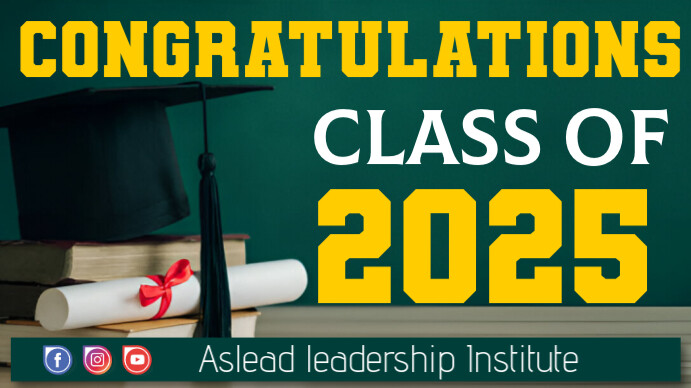 Brown Maximalist Graduation Youtube Thumbnail Template | PosterMyWall