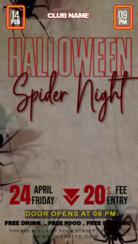 Brown Maximalist Halloween Instagram Story template