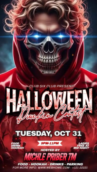 Brown Maximalist Halloween  Pumkin Contest Instagram Reel template