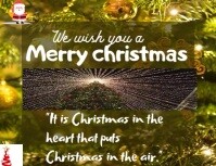 Brown Maximalist Happy/merry Christmas  Flyer (us Letter) template