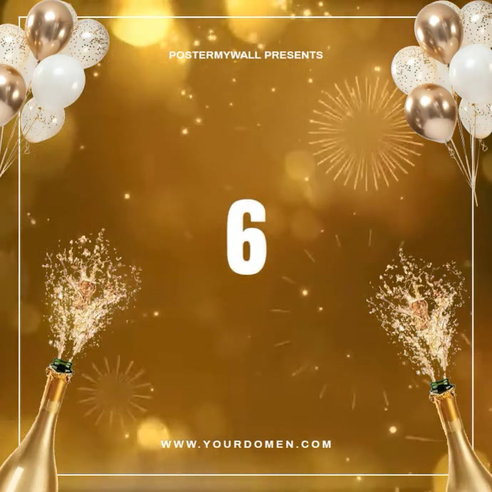 Plantilla de Brown Maximalist Happy New Year Greetings Instagram Post ...