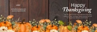 Brown Maximalist Happy Thanksgiving Wishes Template Email Header