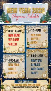 Brown Maximalist Happynewyearprogram Instagram Story template