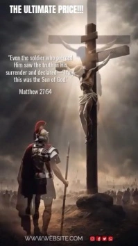 Brown Maximalist He Died For Us Instagram Reel template