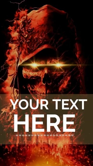 Brown Maximalist Horror Instagram Reel template