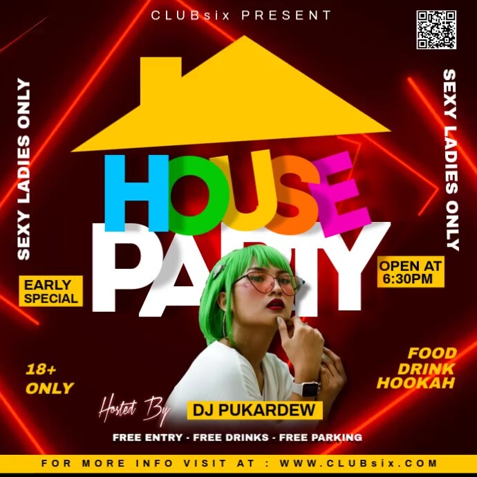 Copy of Brown Maximalist House Party Instagram Post | PosterMyWall