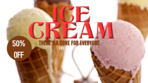Brown Maximalist Ice Cream Template Youtube Thumbnail YouTube-miniature