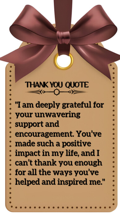 Brown Maximalist Instagram Story thank you quote Template | PosterMyWall