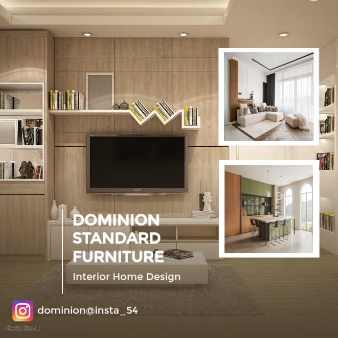 Copy of Brown Maximalist Interior Home Design Instagram Post | PosterMyWall