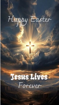 Brown Maximalist Jesus Lives Forever  Instagram Story template