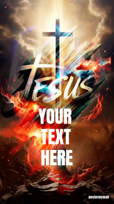 Brown Maximalist Jesus Victory Text Reveal Video Background 5 Tags ...